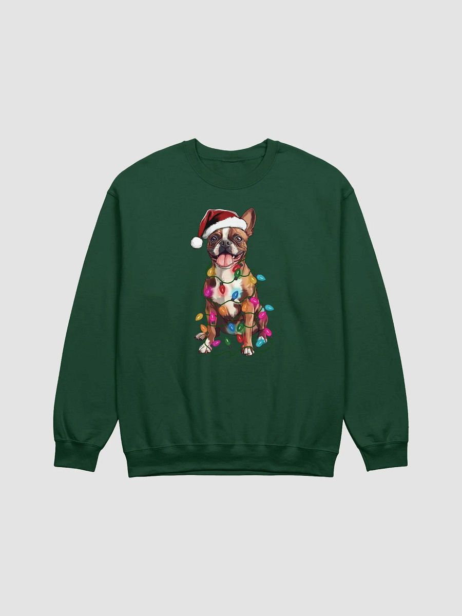 Funny Boston Terrier(Brown) Christmas Sweatshirt product image (8)