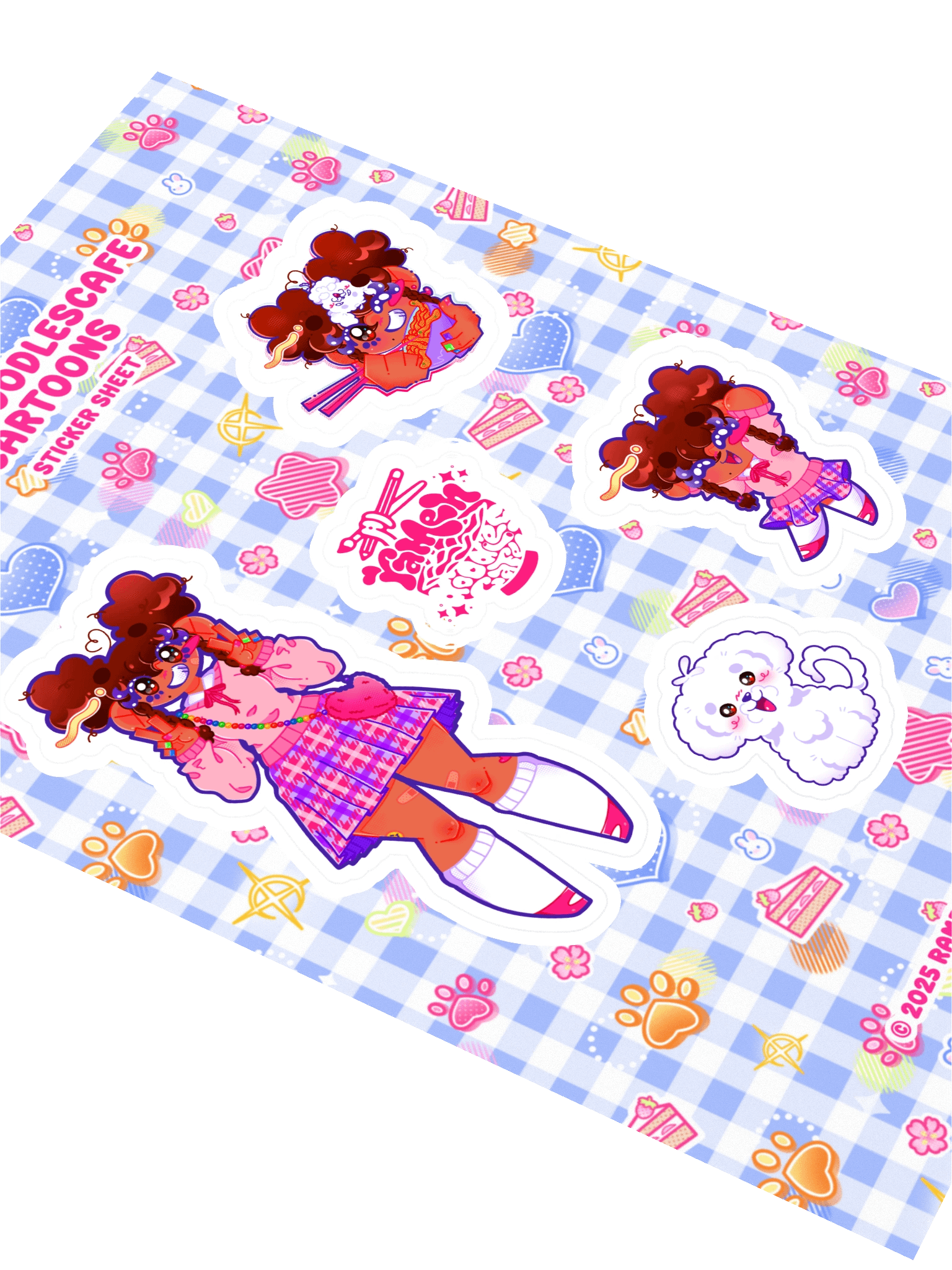 RamenDoodlesCafe Cartoons Sticker Sheet product image (2)