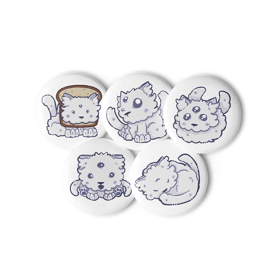 Noodle Button Pins (2.25") product image (1)