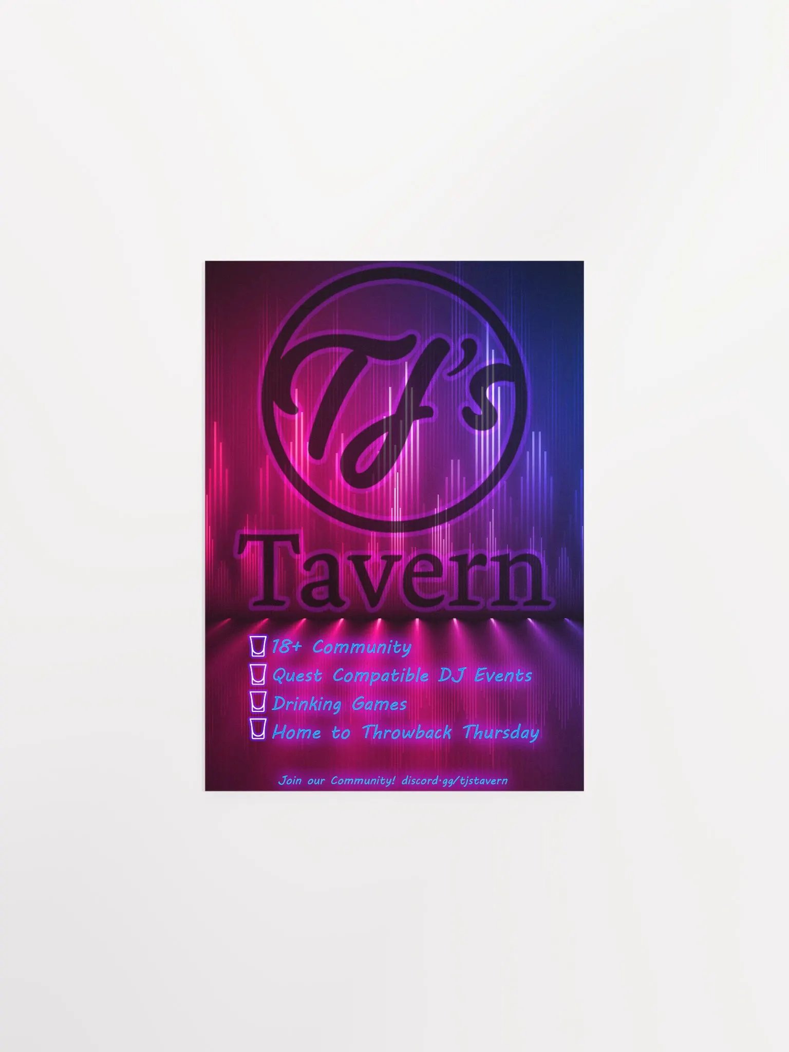 Official TJs Tavern Promo Poster product image (2)