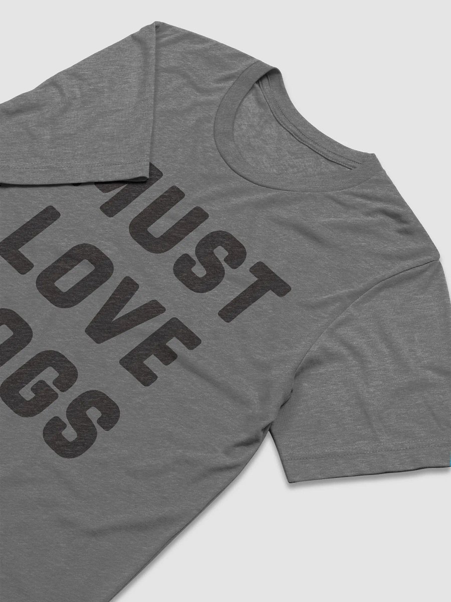Must Love Dogs // Unisex Triblend (Heather Black Text) product image (2)