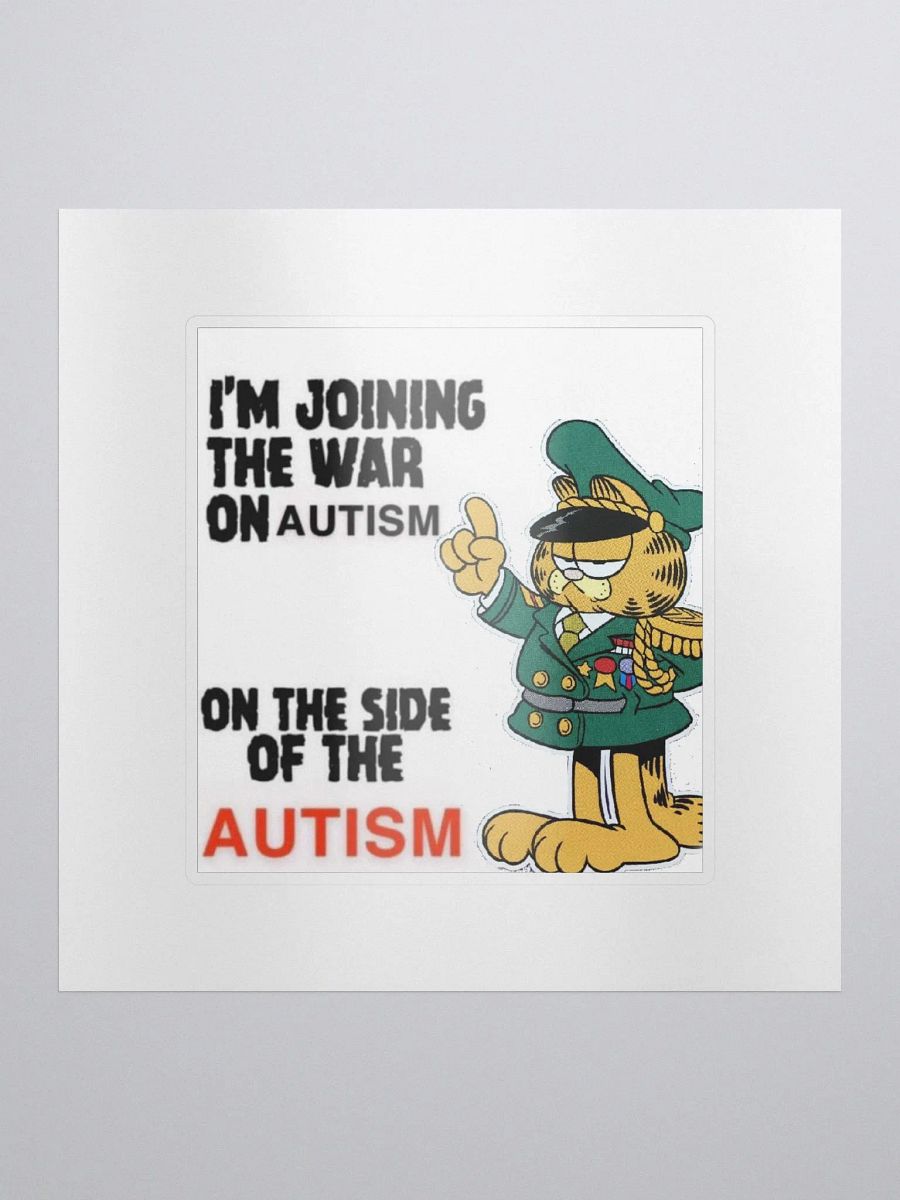 Autism Soldier Sticker product image (1)