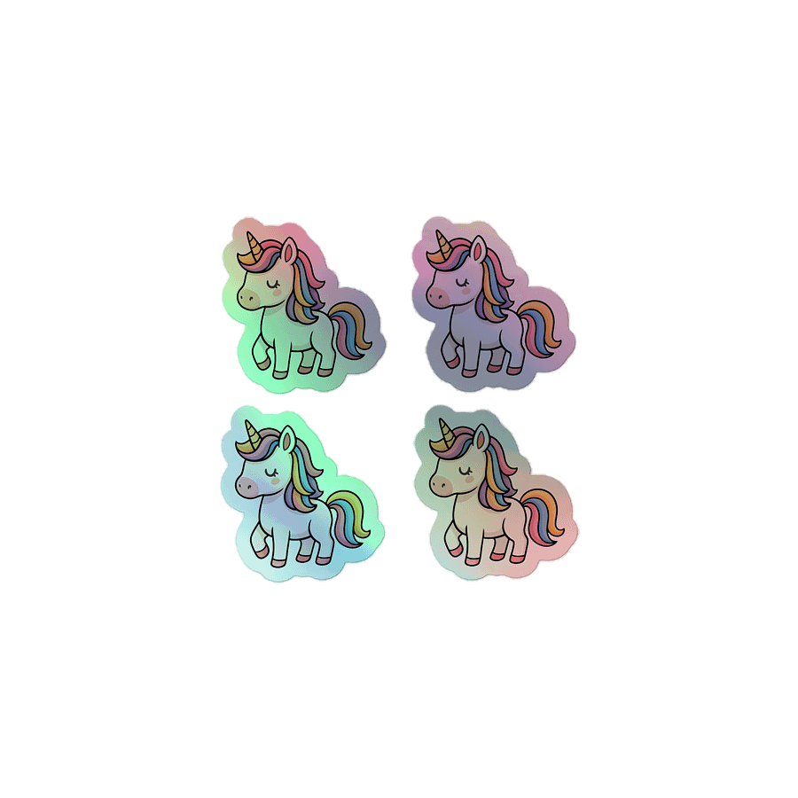 Holographic Unicorn Stickers Bundle product image (1)
