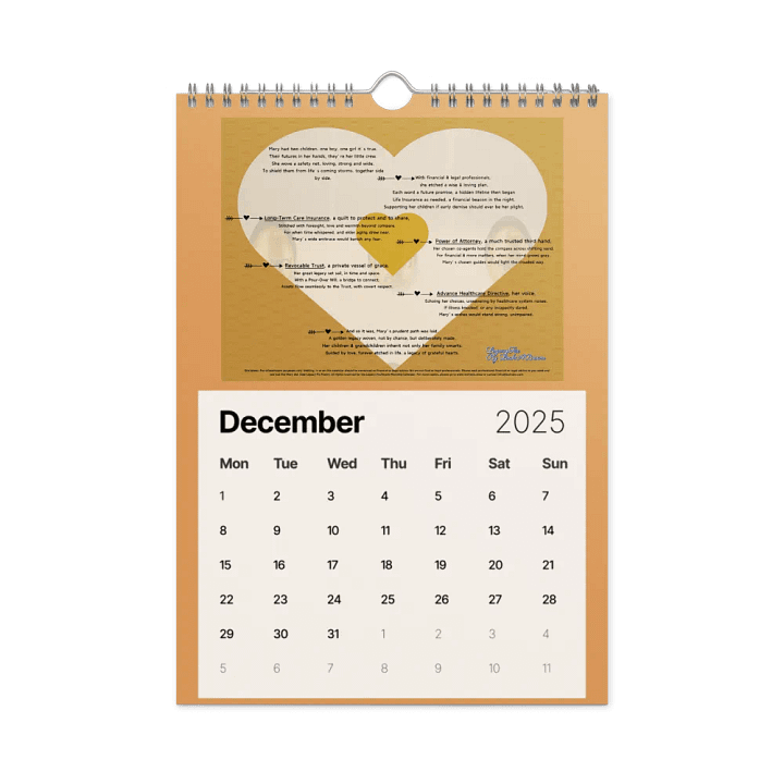 2025 Estate Planning Mindset Calendar (Bound Version) product image (2)