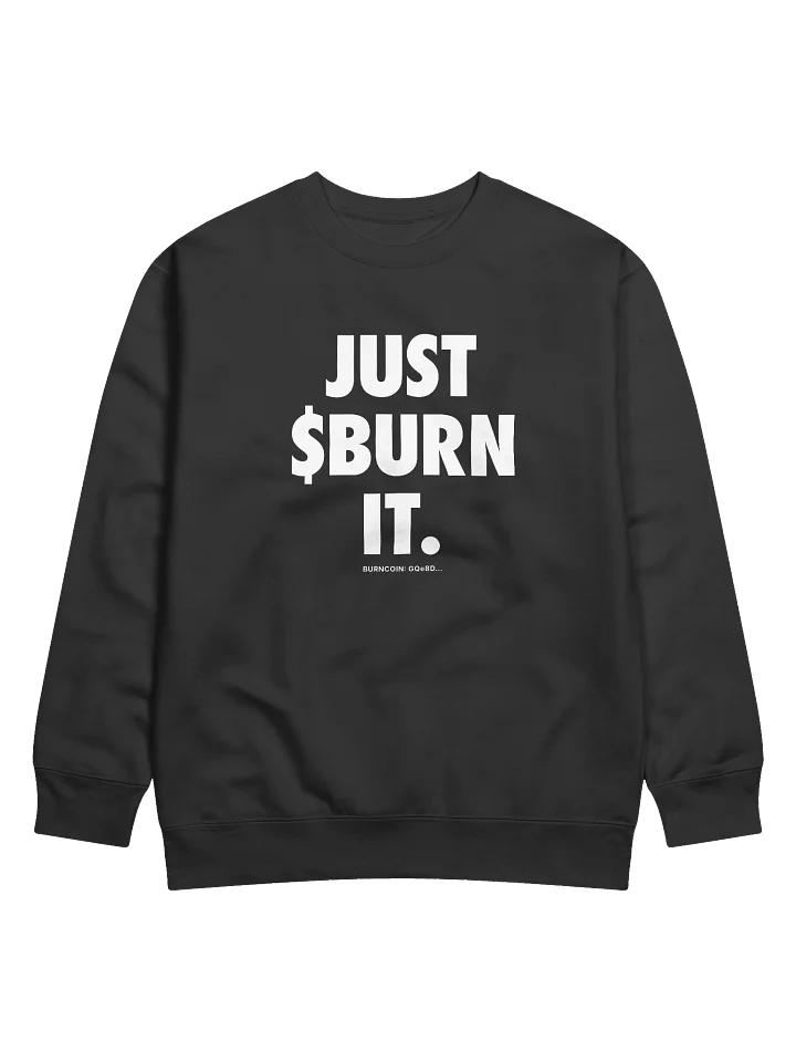 JUST $BURN IT Sweatshirt - Dark product image (3)