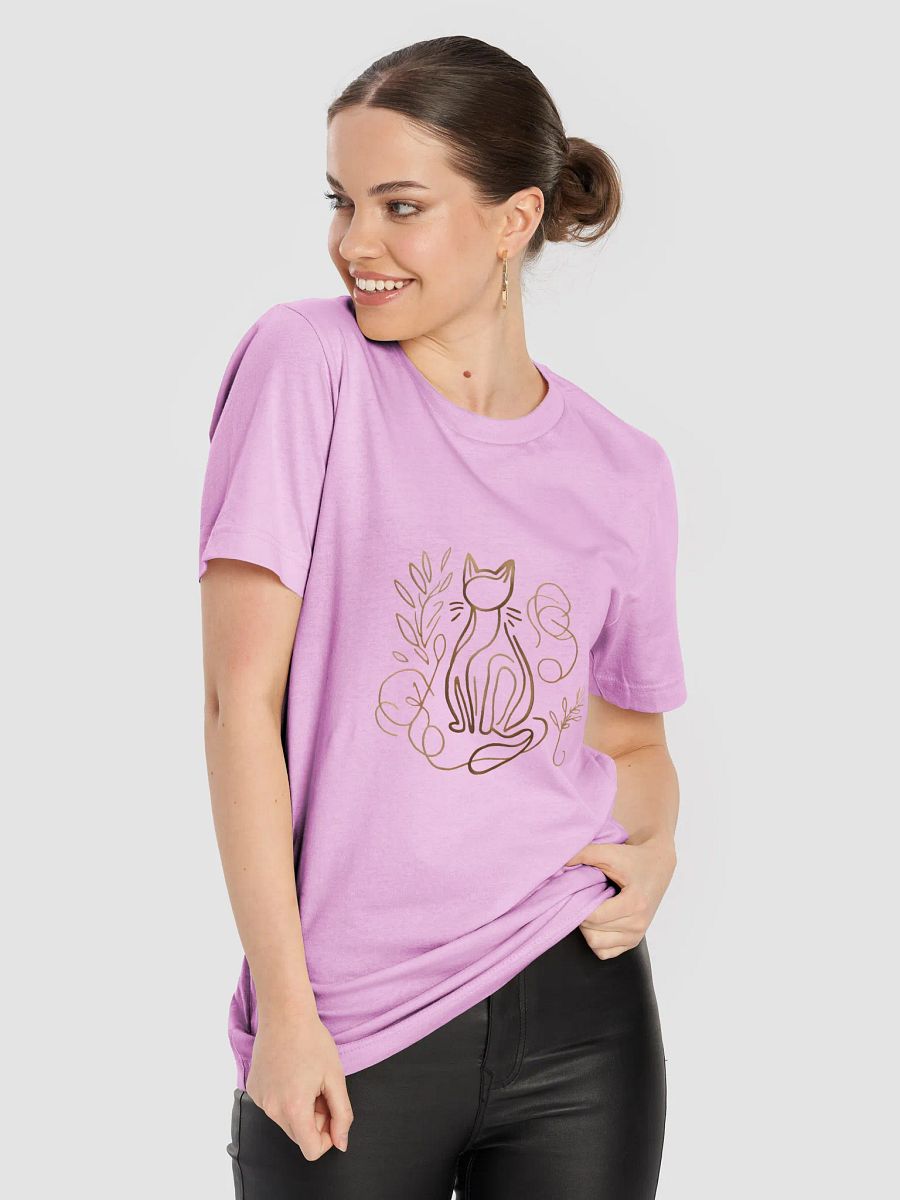Cat Line Graphic Bella+Canvas Unisex Supersoft T-Shirt product image (79)