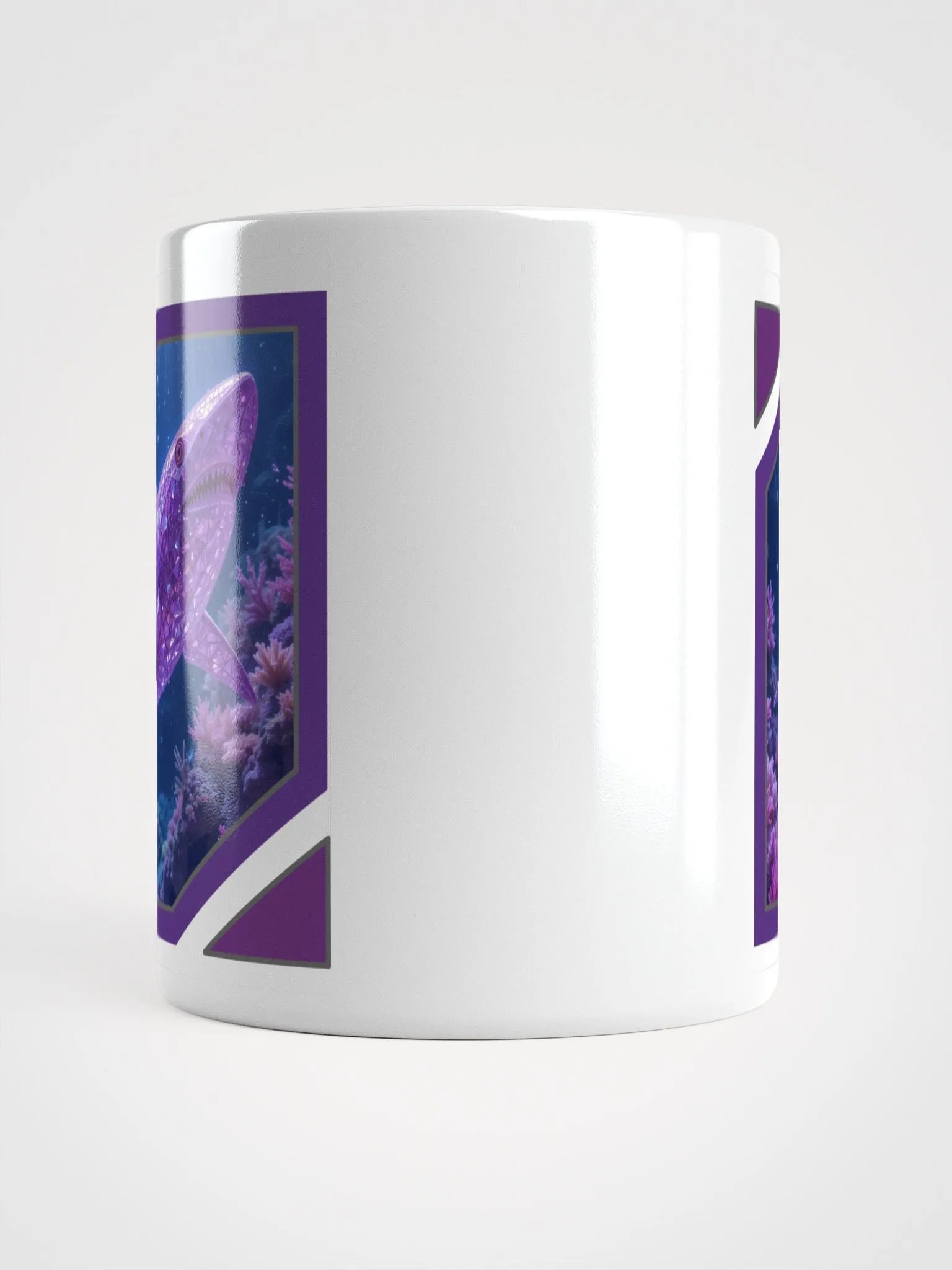 Glossy Mug: Amethyst Shark product image (5)