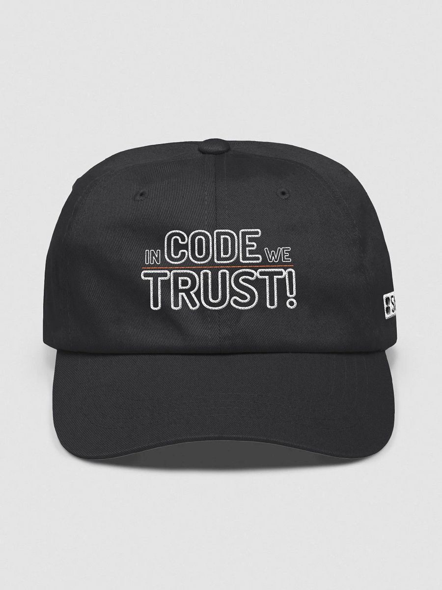In code we trust ATM hat white product image (3)