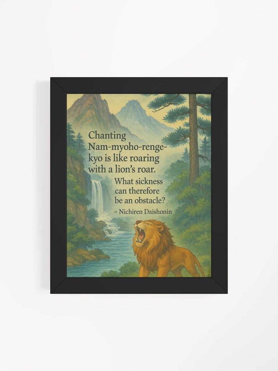 Lion’s Roar Nichiren Buddhism Poster product image (84)