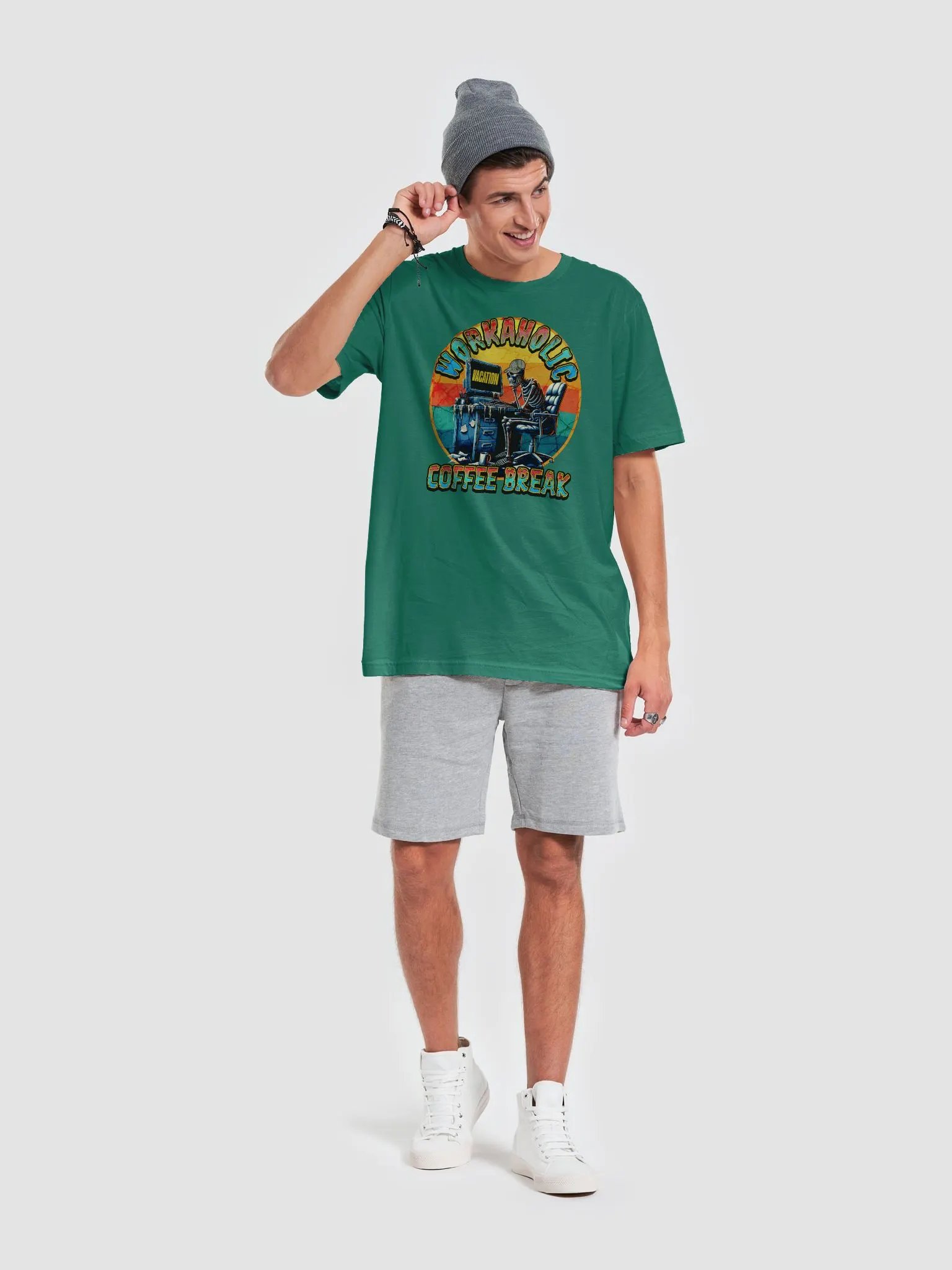 Workaholic Coffee Break Vacation T-Shirt product image (4)