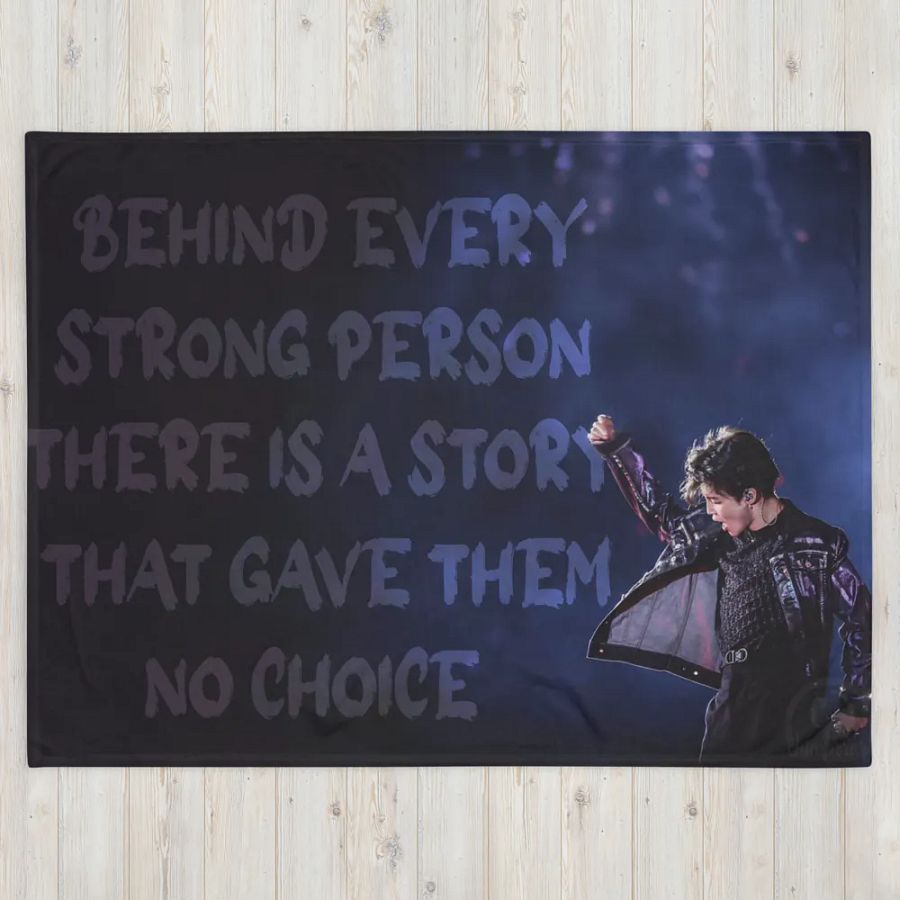 BTS - Jimin - Strength Throw Blanket - Designed by ChimberArt product image (4)