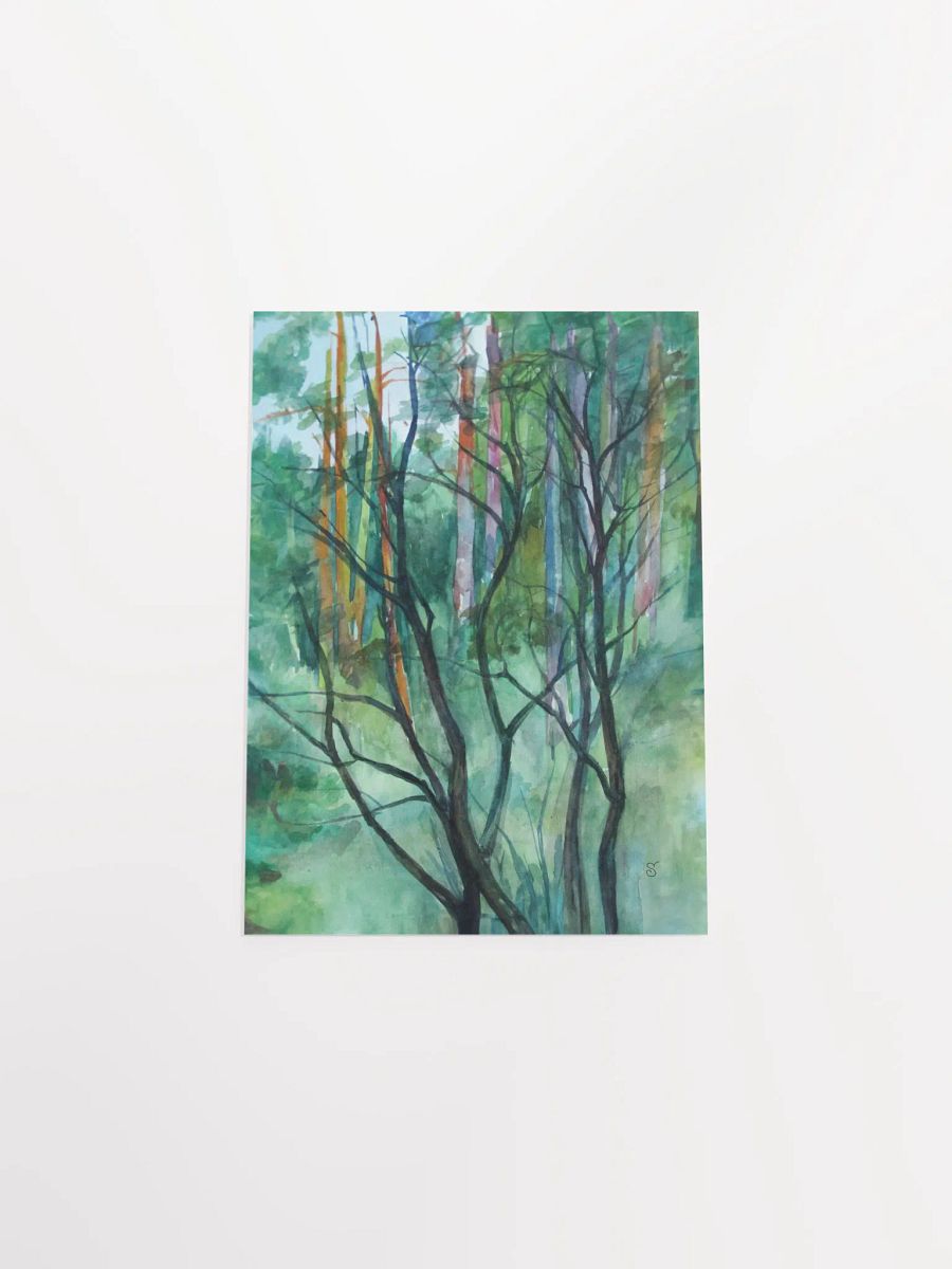 Verdant Serenity Forest Poster - Fairytale Forest product image (7)