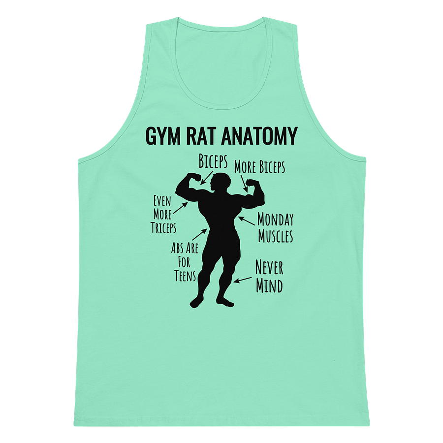 Urgers Gym Rat Anatomy Tank Top product image (15)