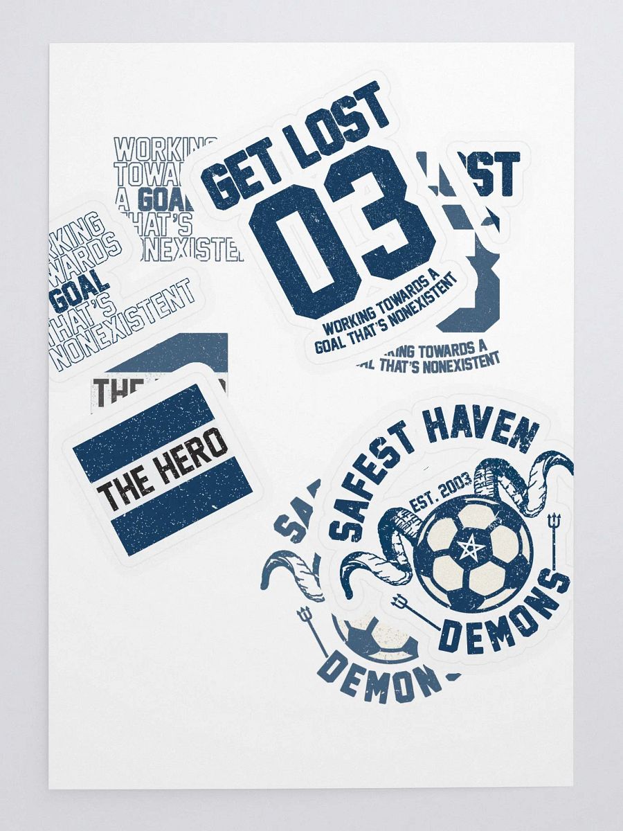 safest haven demons die cut transparent stickers product image (3)