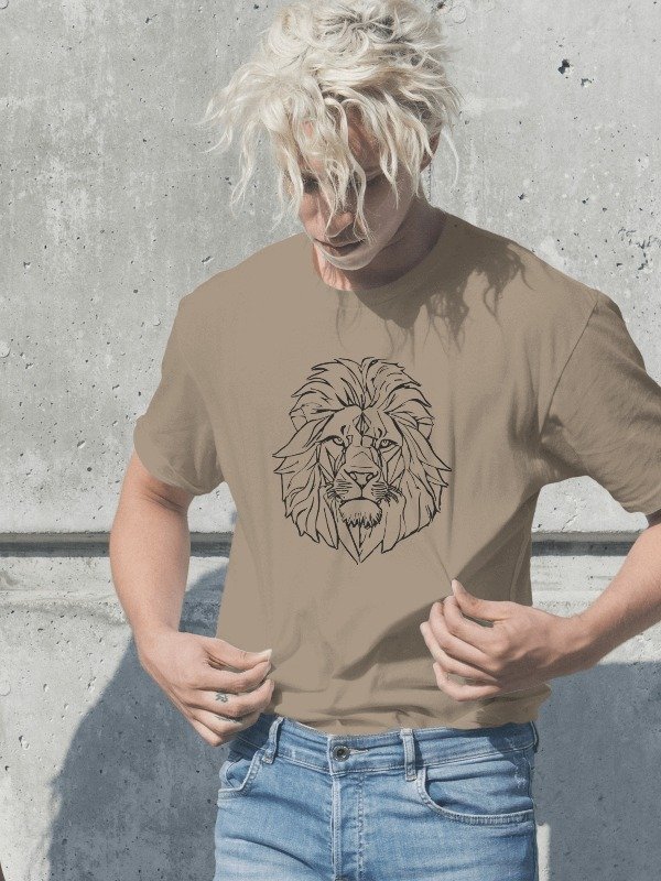 T-Shirt - Löwe lineart product image (2)