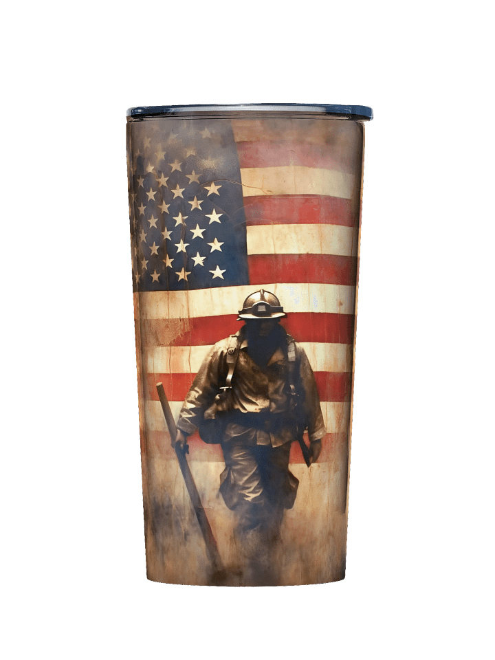 Brave Firefighter 20oz Stainless Steel Tumbler product image (1)