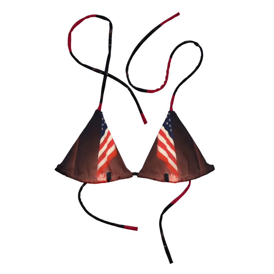 Patriotic Reverence All-Over Bikini Top product image (7)