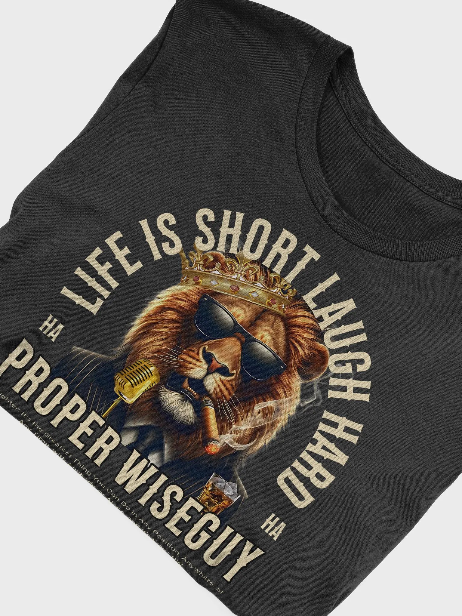 LIFE IS SHORT LAUGH HARD T-Shirt Front Logo product image (7)