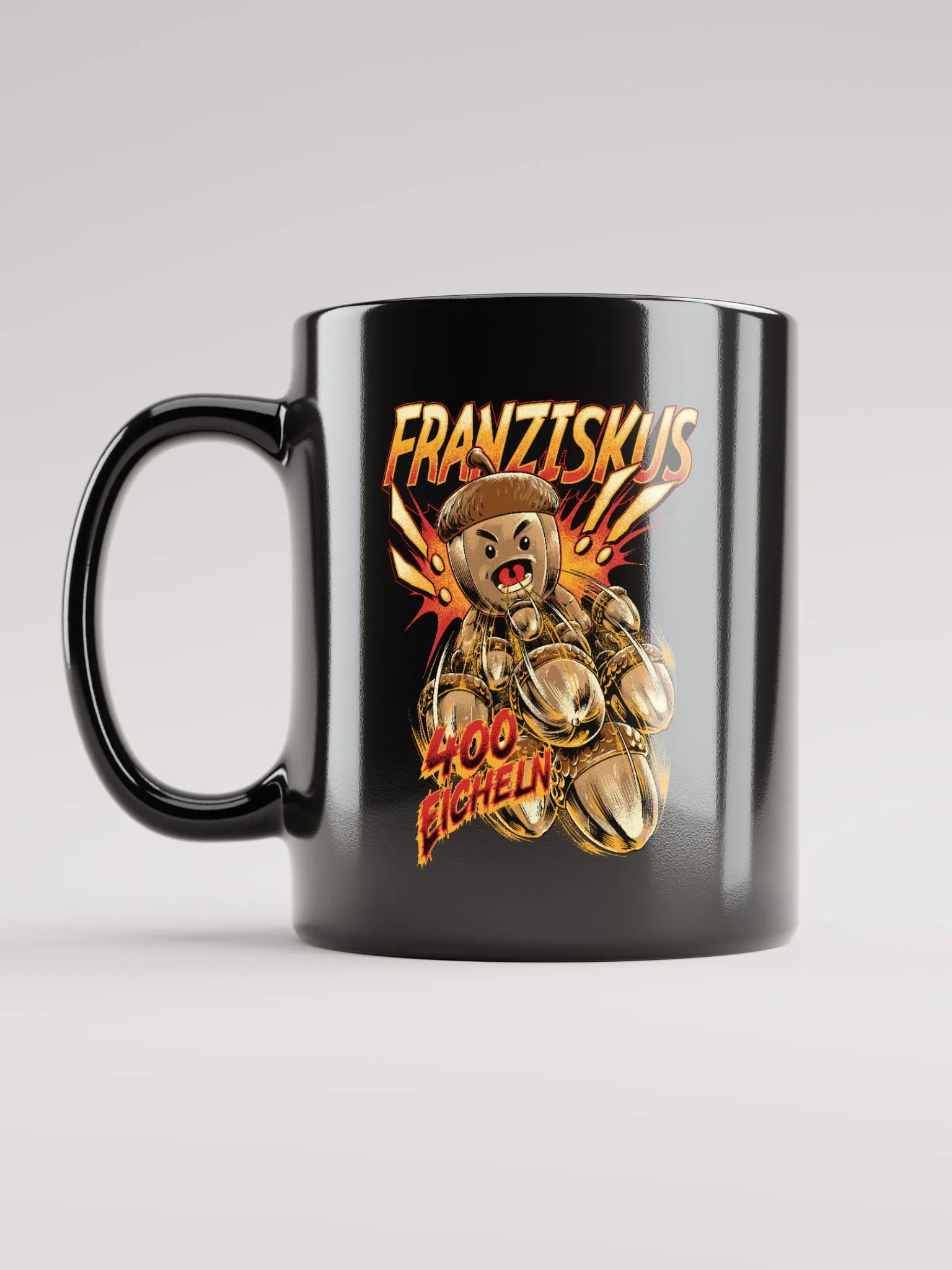 Black Mug: Franziskus / 400 Eicheln product image (6)