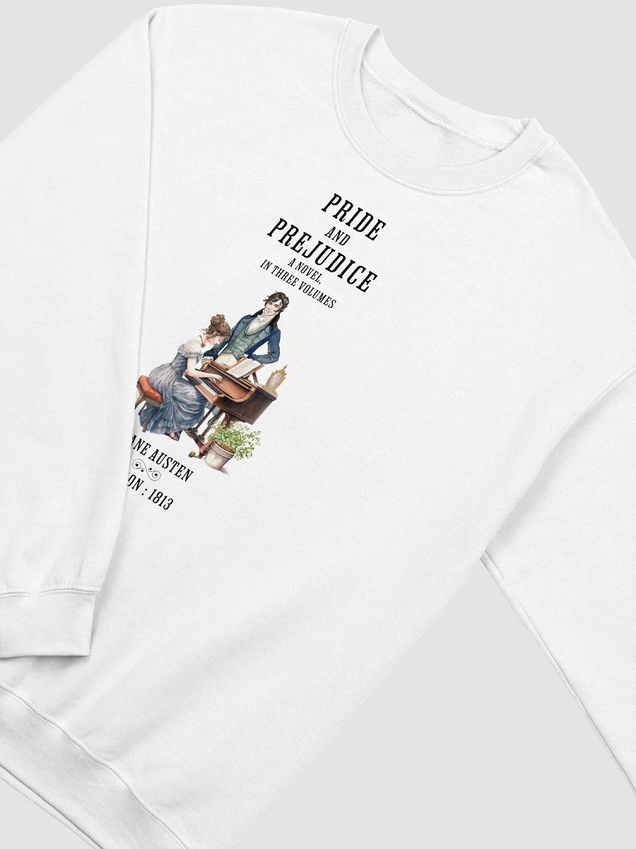 Pride & Prejudice Sweatshirt, Jane Austen Historical Romance Sweater, Bookish Literary Jane Austen Fan Art Gift for Her, Bookclub Shirt product image (15)