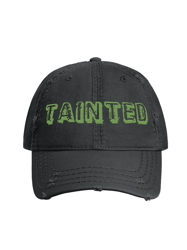 Distressed Tainted Cap with illuminati Cat Logo product image (1)