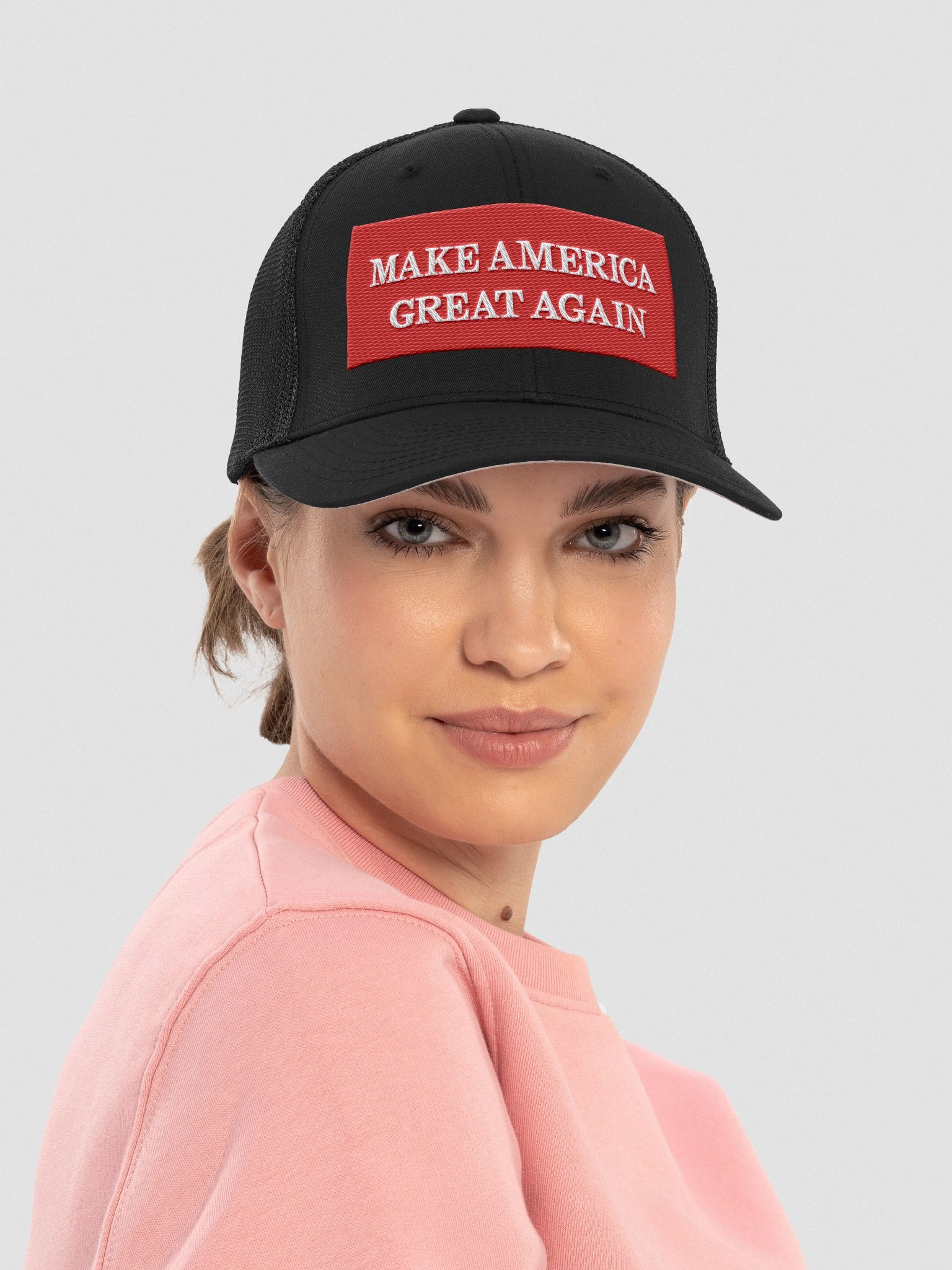 Adjustable Make America Great Again Red Hat for Men and Women - Political Trucker Cap product image (2)