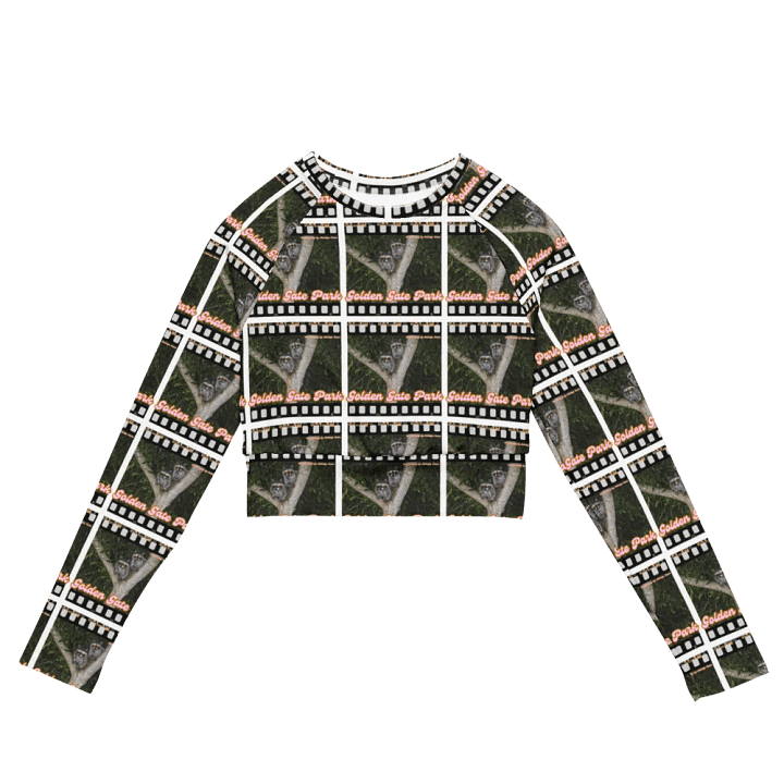 Golden Gate Park Raccoons Sleeved Crop Top product image (2)