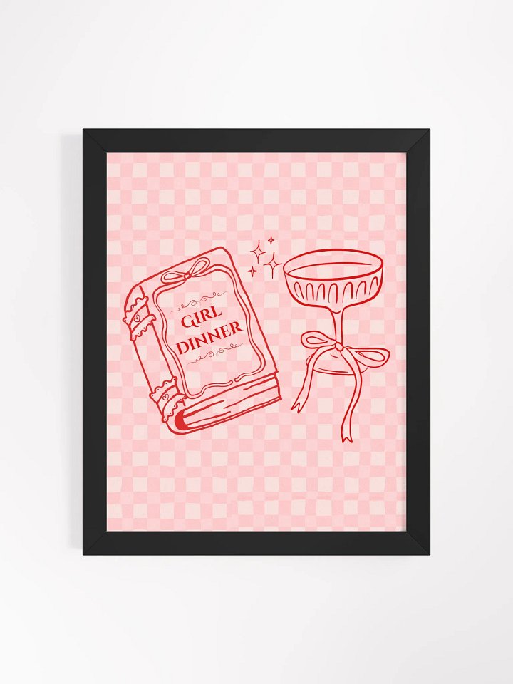 Girl Dinner Frames Poster product image (1)