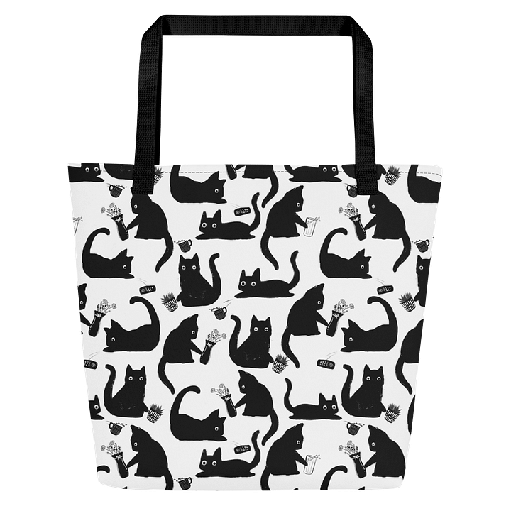 Bad Cats Knocking Stuff Over Tote Bag product image (1)