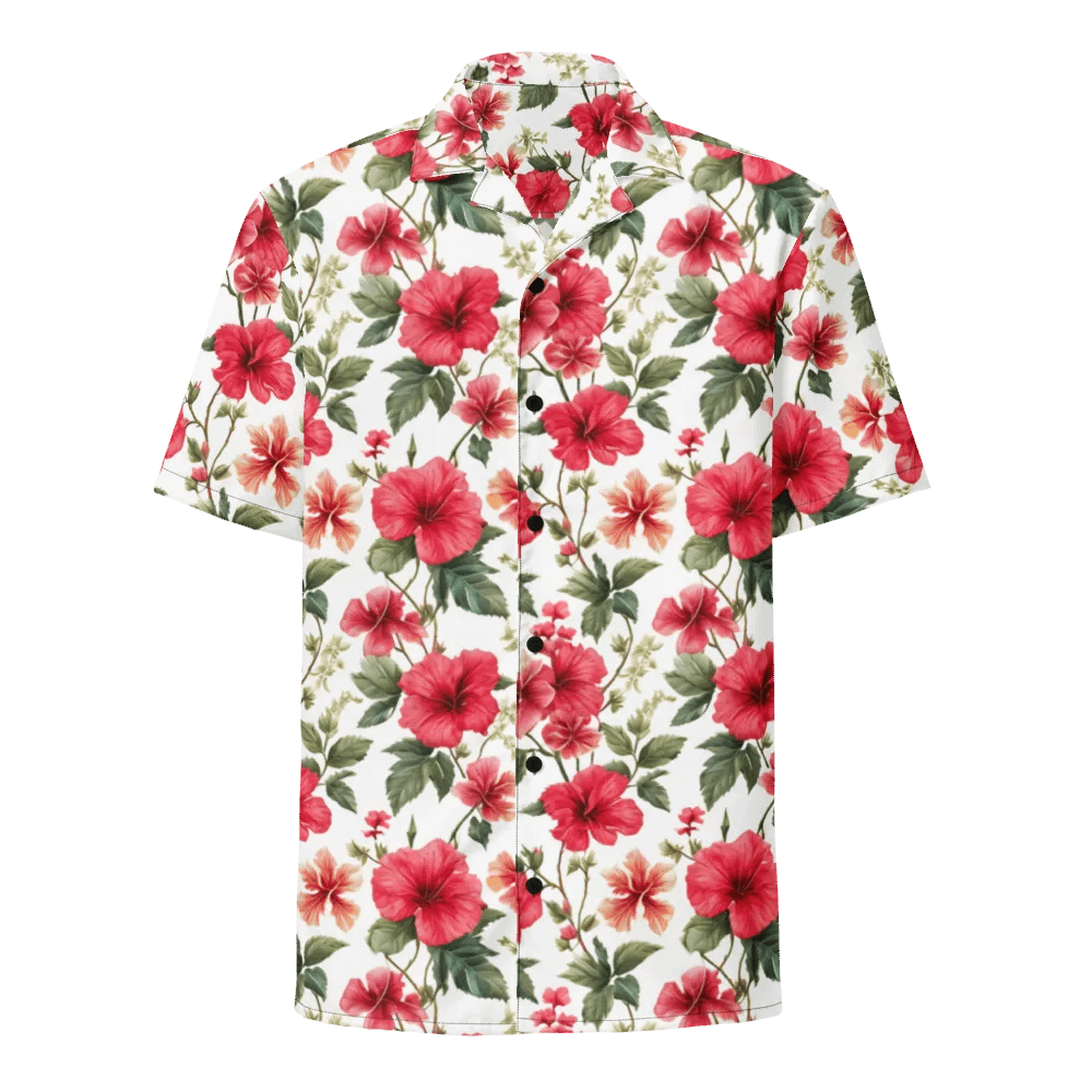 Floral Pattern Hibiscus Flowers Hawaiian Shirt product image (1)
