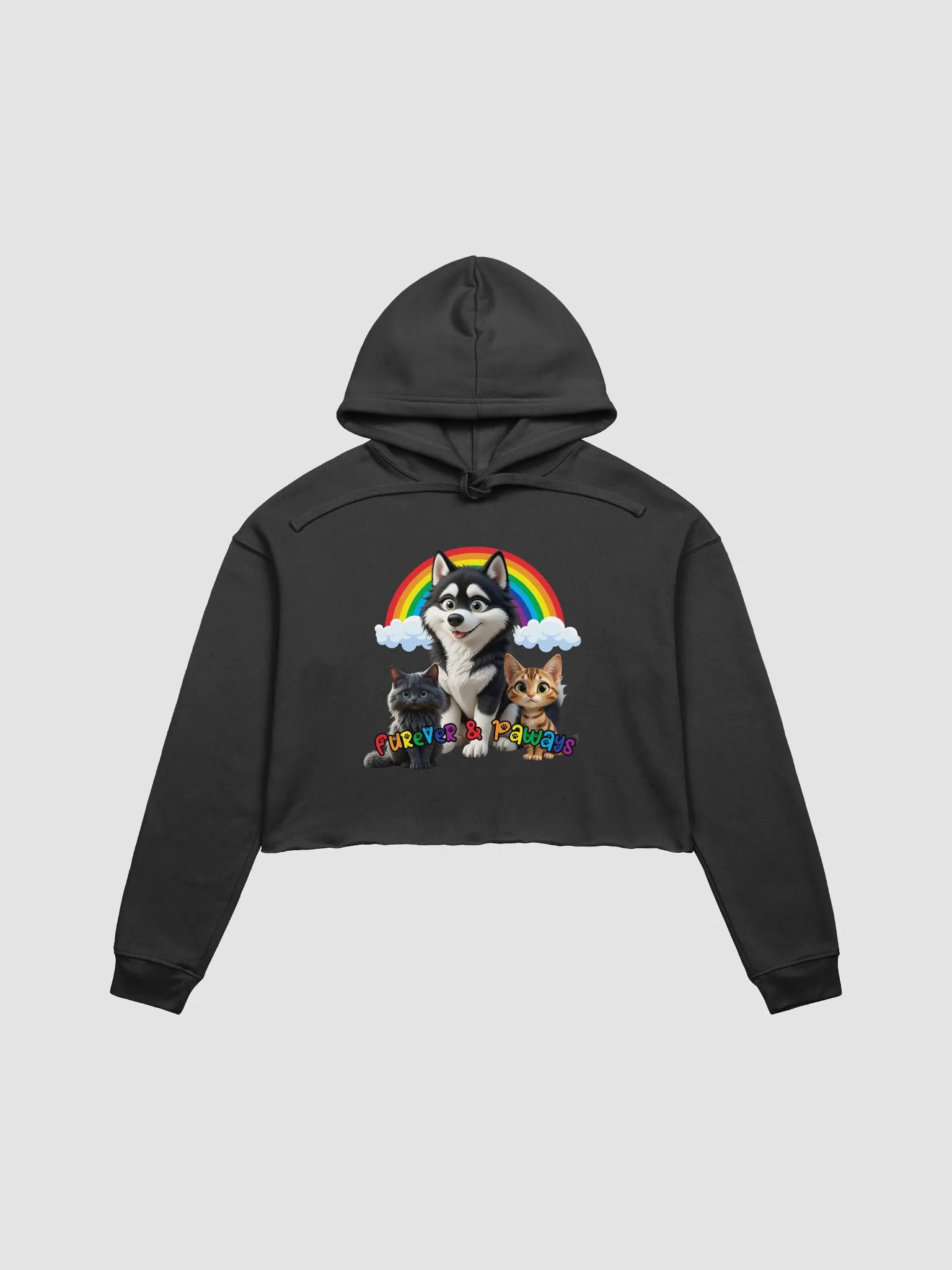 Furever & Always Fleece Crop Hoodie product image (1)