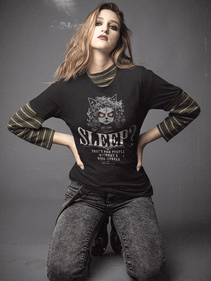 Sleepless Hustle: No Sleep, Just Side-Gigs T-Shirt product image (1)