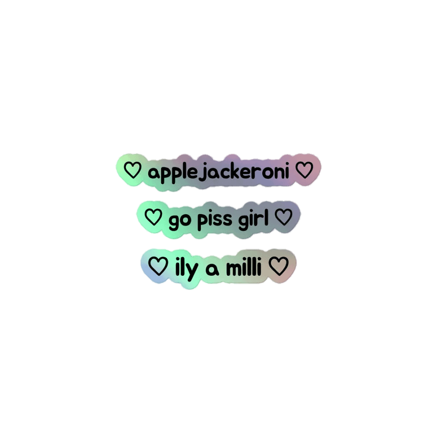 holographic applejackeroni stickers product image (1)