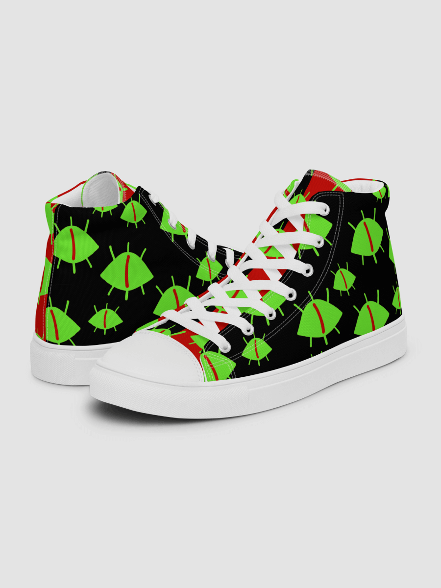 "Always Watching" Chaos Colored High Top Canvas Shoes product image (7)