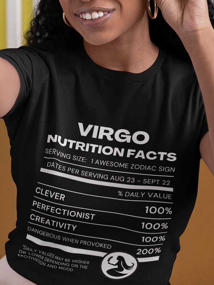 Virgo Nutrition Facts T-Shirt product image (1)