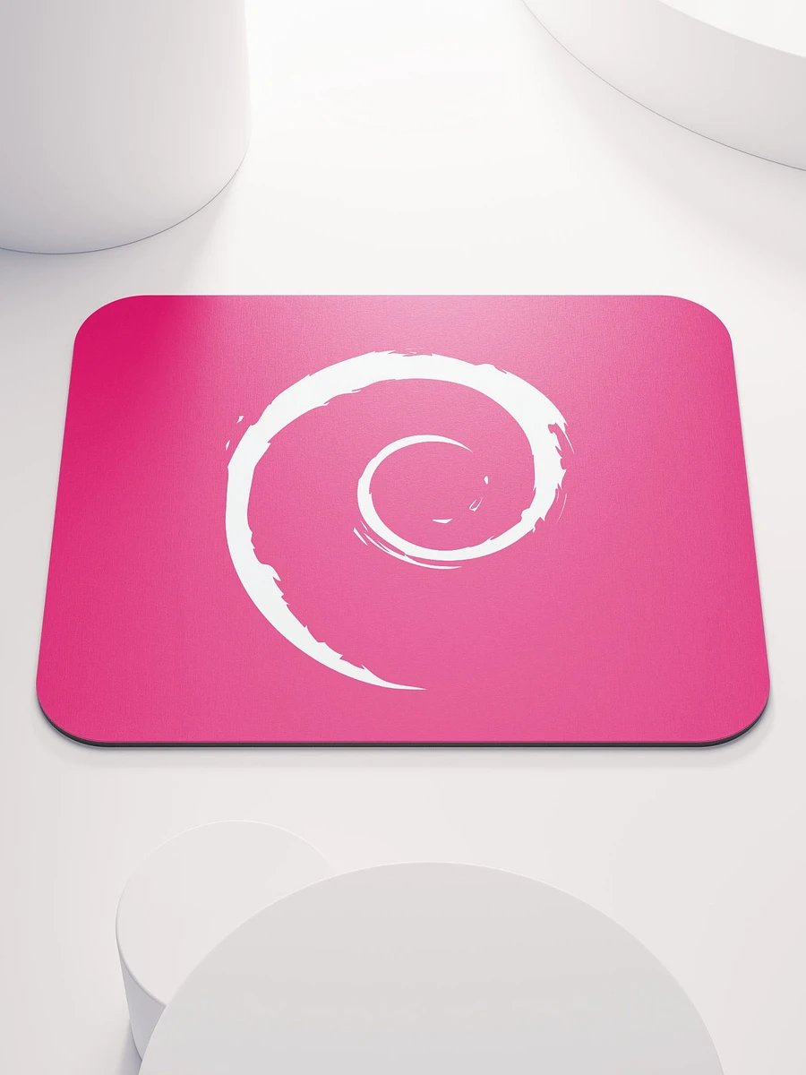 Mouse Pad with Debian Swirl (Red Version) product image (2)