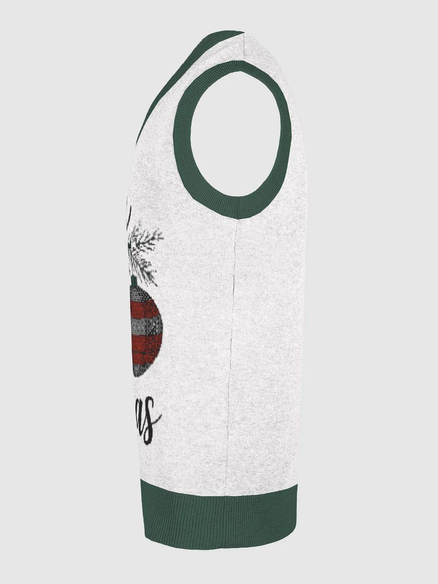 Simple Yet Expressive Merry Christmas Knitted V-Neck Vest product image (30)