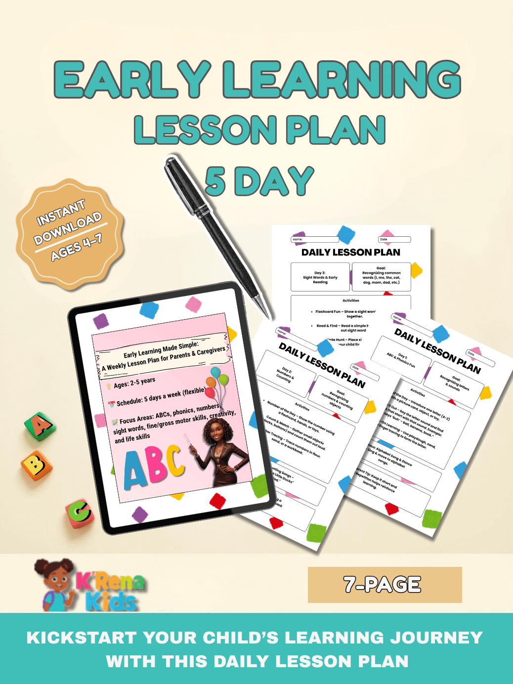 Early Learning Lesson Plan product image (1)