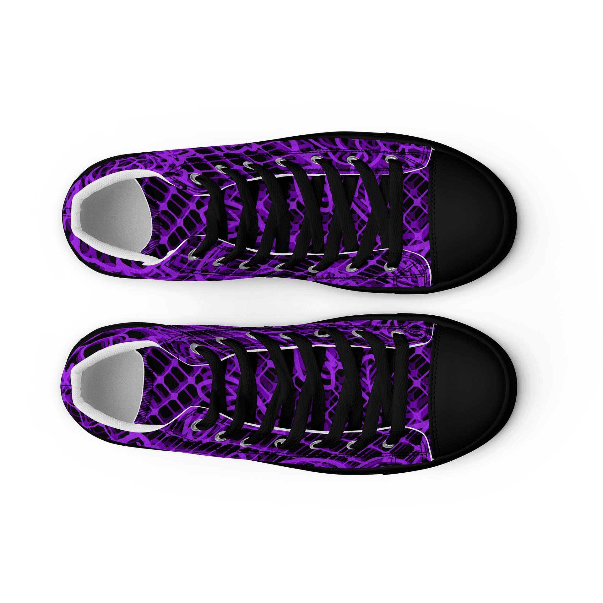 Neon Lace Retro women’s High Tops product image (9)