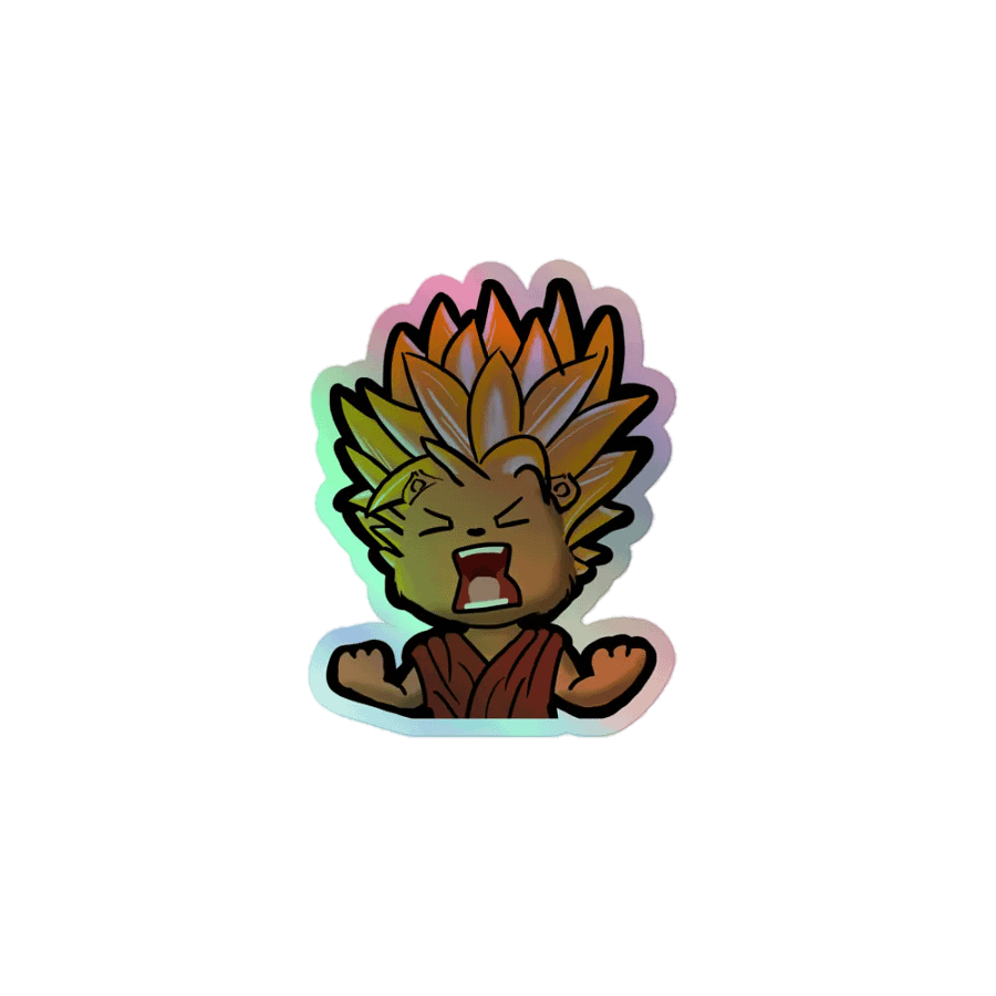 Super Saiyan Holographic Sticker product image (1)