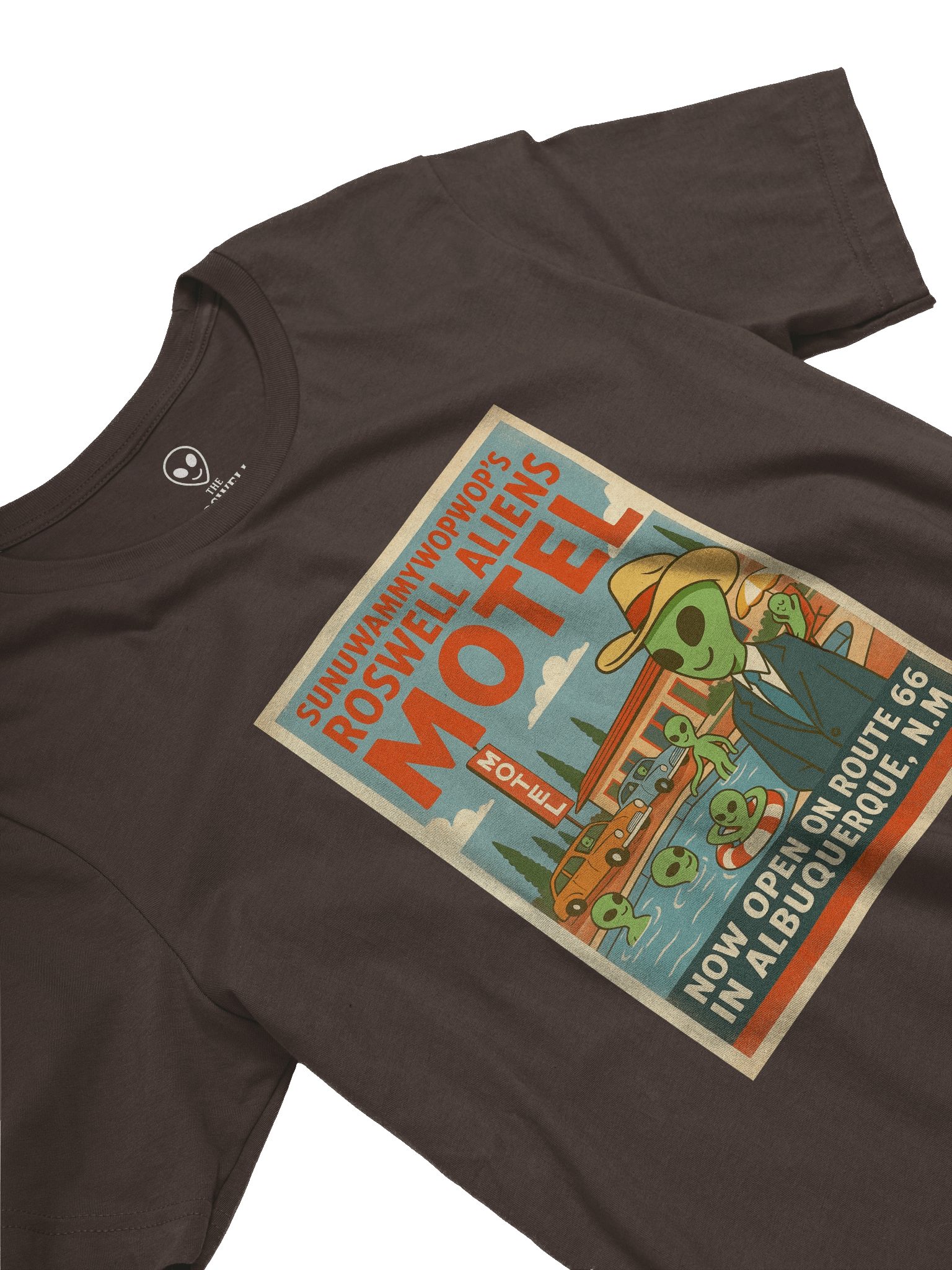 Roswell Aliens Motel Retro Route 66 Poster Unisex T-Shirt product image (3)