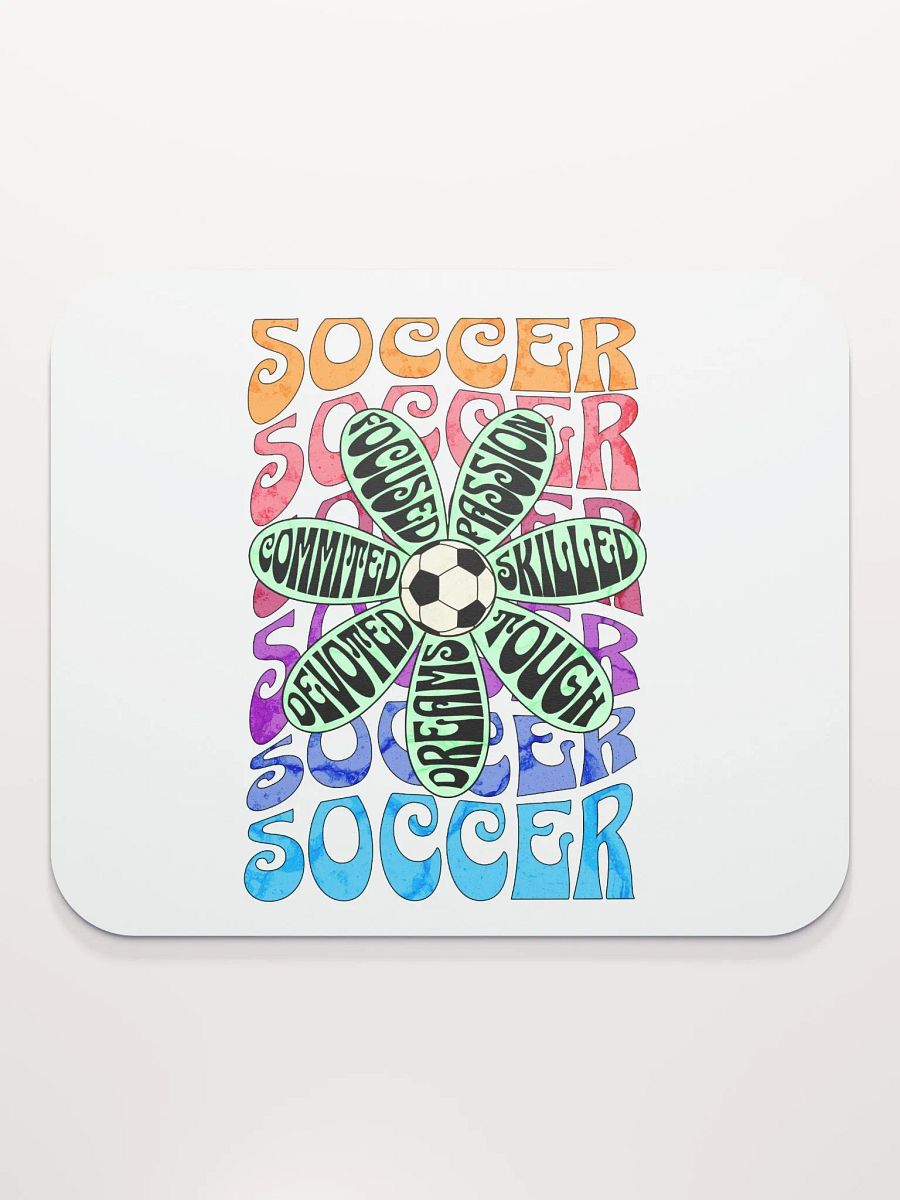 Flower Soccer Motivational Dreams Mouse Pad product image (2)