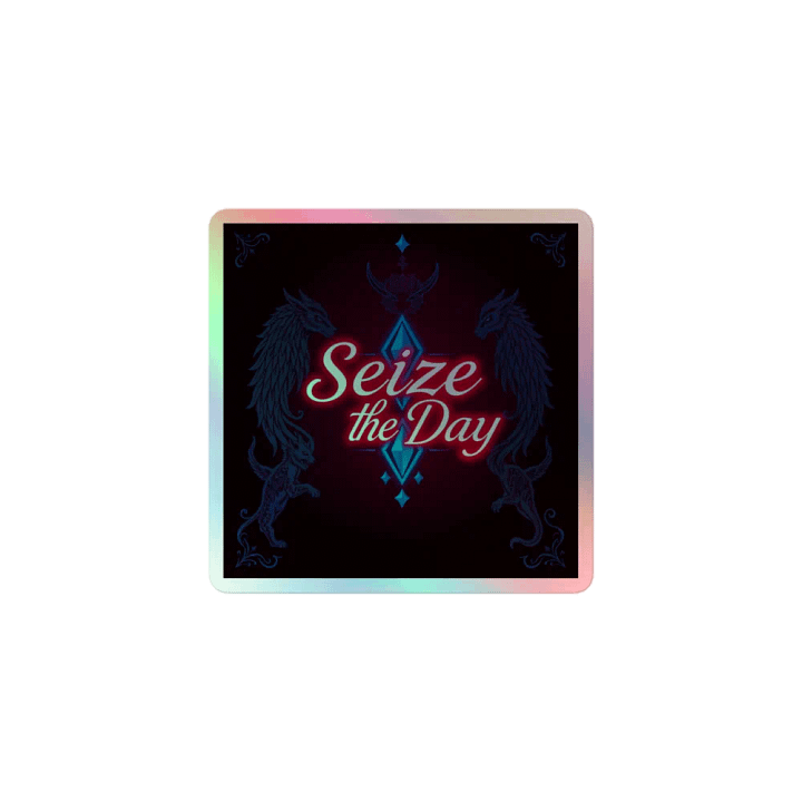 Seize the Day Holographic Sticker Sheet product image (1)