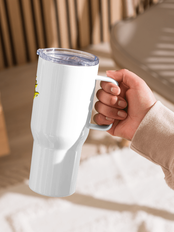 Taza de viaje blanca de acero inoxidable edición TryTiger product image (2)