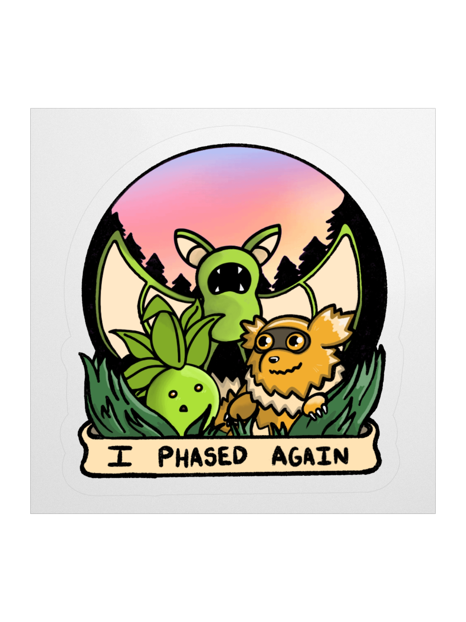 I Phased Again Sticker product image (1)