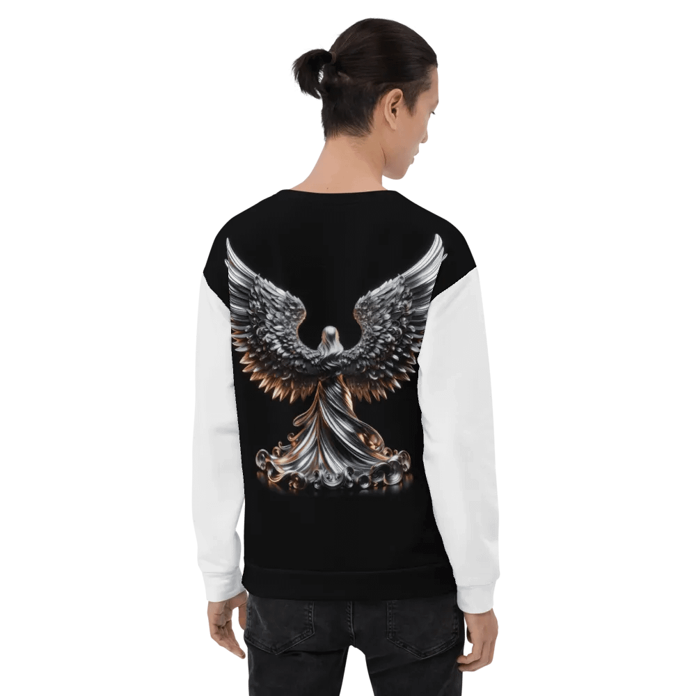 A Silver Angel and Cross - Unisex Sweatshirt #2 product image (7)