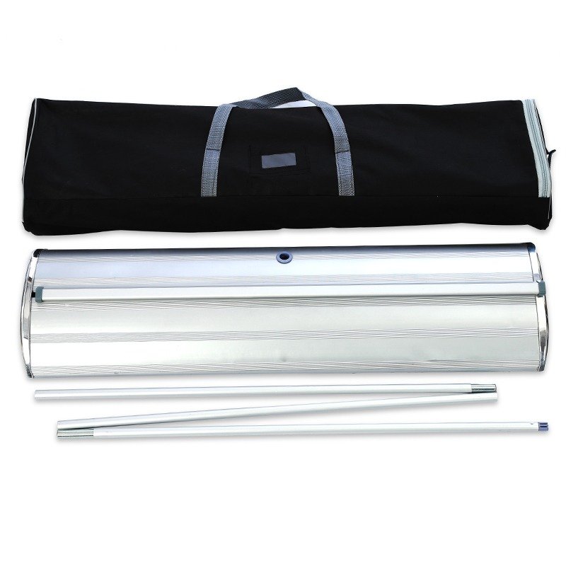 Wide Strengthening Steel Roll Up Banner Stand | Retail Signage| Banner with Carrier Bag(80X200cm) product image (2)