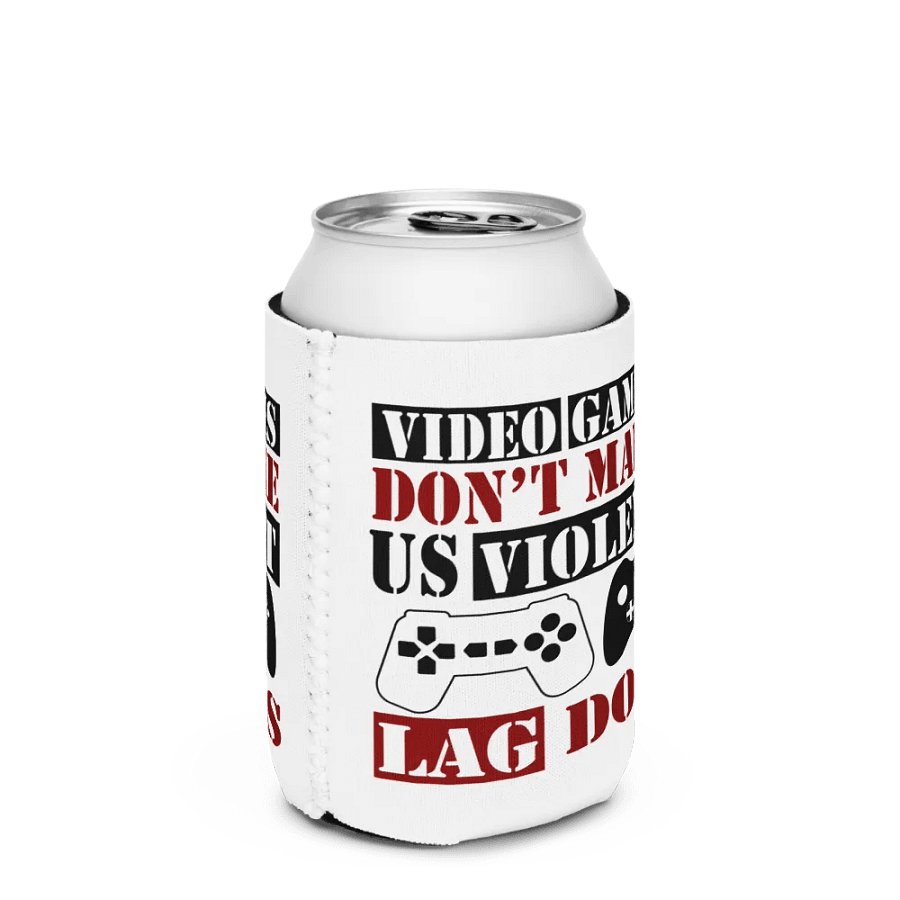 Video games don't make us violent - coozie can cooler product image (3)