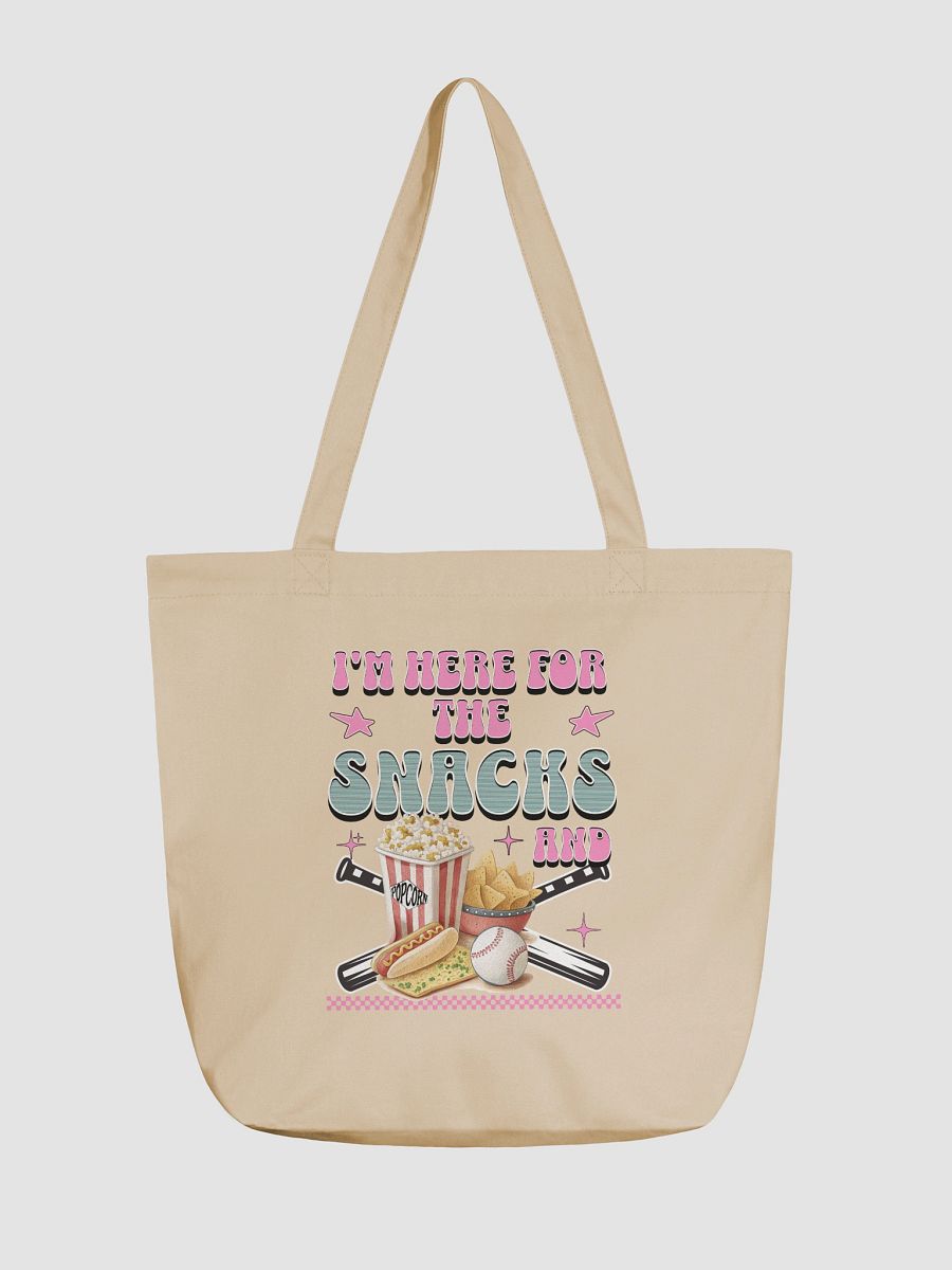 Im Here For The Snacks And Baseball Game Day Tote Bag product image (2)