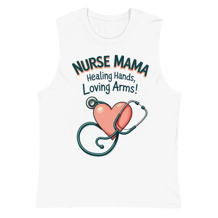 Nurse Mama Heart Muscle Tank product image (2)